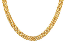 Load image into Gallery viewer, 14K Yellow Gold Hollow Bismark Style Necklace