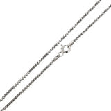 Sterling Silver Popcorn 020-1.4 mm Chain with Spring Clasp Closure