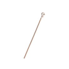 Load image into Gallery viewer, Sterling Silver Rose Gold Plated Popcorn Chain 020-1.4MM with Spring Clasp
