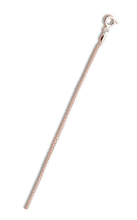 Load image into Gallery viewer, Sterling Silver 045-1.9mm Solid Rose Gold Plated Wheat/Spiga Chain