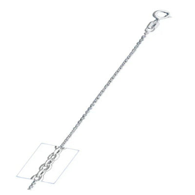 Italian Sterling Silver Cable 024-0.8MM Chain, length 18"