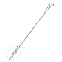 Load image into Gallery viewer, Italian Sterling Silver Cable 024-0.8MM Chain, length 18"