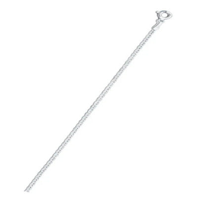 Sterling Silver Flat Marina 040-1.5mm Chain, Length 18