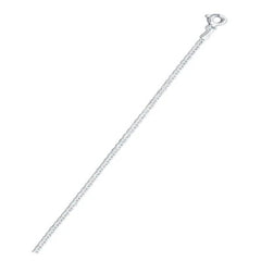 Sterling Silver Flat Marina 040-1.5mm Chain, Length 18
