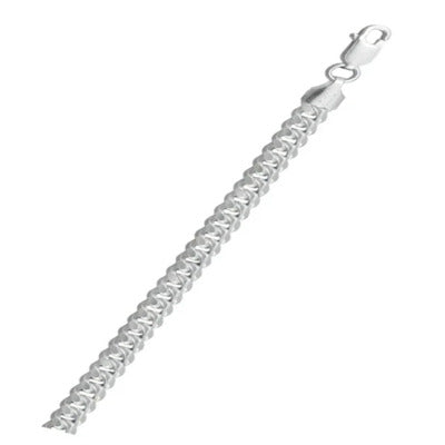 Sterling Silver Anti-Tarnish Miami Cuban Link 160-5.5mm Chain, Length 20