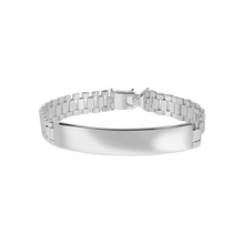 Load image into Gallery viewer, Sterling Silver Watch Band Style Lobster Lock Bracelet