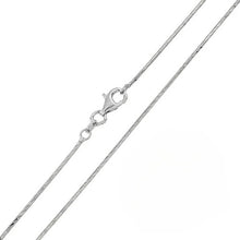 Load image into Gallery viewer, Pack of 6 Sterling Silver Rhodium Plated Twisted DC Round Snake 020 Chain