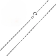 Load image into Gallery viewer, Pack of 6 Sterling Silver Rhodium Plated Box 0.7mm-012 Chain