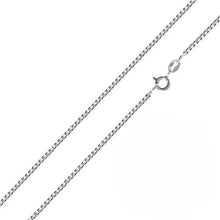 Load image into Gallery viewer, Pack of 6 Sterling Silver Rhodium Plated Box 0.8mm-015 Chain