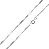 Pack of 6 Sterling Silver Rhodium Plated Box 1mm-019 Chain