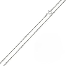 Load image into Gallery viewer, Pack of 6 Italian Sterling Silver Rhodium Plated Round Box Chain 015- 0.65 mm with Lobster Clasp Closure