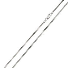 Load image into Gallery viewer, Italian Sterling Silver Rhodium Plated Round Box Chain 035- 1.7 mm with Lobster Clasp Closure