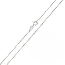 Load image into Gallery viewer, Pack of 6 Italian Sterling Silver Rhodium Plated Anchor Chain 020-0.75 MM with Spring Clasp Closure