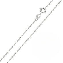 Load image into Gallery viewer, Pack of 6 Italian Sterling Silver Rhodium Plated Anchor Chain 035-1.35 MM with Spring Clasp Closure