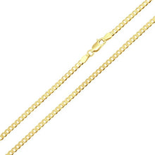 Load image into Gallery viewer, Sterling Silver Gold Plated Curb Chain-4.7mm