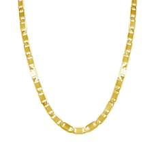 Load image into Gallery viewer, Sterling Silver Gold Plated 6-Sided Diamond Cut Valentino 060-2.8mm Chain