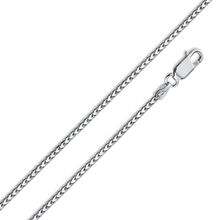 Load image into Gallery viewer, Italian Sterling Silver Rhodium Plated Franco Chain 180-1.8 MM with Lobster Clasp Closure