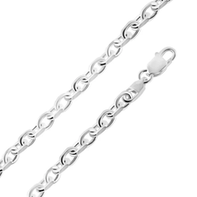 Load image into Gallery viewer, Sterling Silver Forzatina Diamond Cut 180-5.5mm Chain or Bracelet