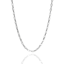Load image into Gallery viewer, Sterling Silver Forzatina Dapped Diamond Cut 4 Sided 080 Chain