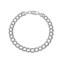 Load image into Gallery viewer, Sterling Silver Chino Links Double Wire 080 Bracelet