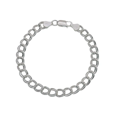 Sterling Silver Chino Links Double Wire 080 Bracelet