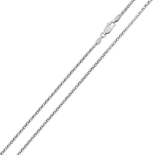 Load image into Gallery viewer, Italian Sterling Silver Rhodium Plated Diamond Cut Flat Multi Disc Coreana Chain 014-1.4 MM with Lobster Clasp Closure