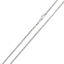Load image into Gallery viewer, Italian Sterling Silver Rhodium Plated Diamond Cut Flat Multi Disc Coreana Chain 016-1.5 MM with Lobster Clasp Closure