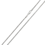 Italian Sterling Silver Rhodium Plated Diamond Cut Flat Multi Disc Coreana Chain 016-1.5 MM with Lobster Clasp Closure