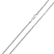 Load image into Gallery viewer, Italian Sterling Silver Rhodium Plated Diamond Cut Flat Multi Disc Coreana Chain 018-1.6 MM with Lobster Clasp Closure