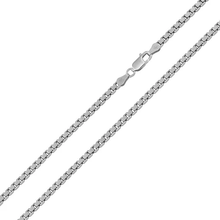 Load image into Gallery viewer, Sterling Silver Rhodium Plated Box 2.4mm-050 Chain