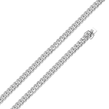Load image into Gallery viewer, Italian Sterling Silver Rhodium Plated Miami Curb Chain 10.8 mm with Lobster Clasp Closure