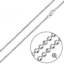 Load image into Gallery viewer, Sterling Silver Diamond Cut Bead 1.8mm-180 Chains