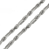 Sterling Silver 8mm Figarope Milano Chain