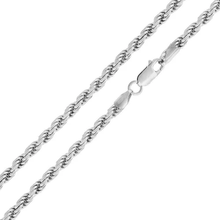Load image into Gallery viewer, Sterling Silver Flex Rope 130 Chain Or Bracelet