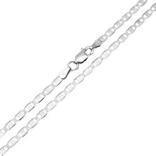 Load image into Gallery viewer, Sterling Silver 6-Sided Textured Diamond Cut Valentino 060-2.8mm Chain
