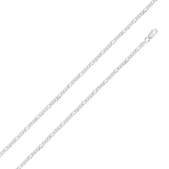 Sterling Silver Figaro 080-2.9mm Chain