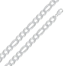 Load image into Gallery viewer, Sterling  Silver 400-14.7MM Figaro Chain with Lobster Clasp