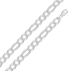 Sterling Silver Figaro 500 Chain
