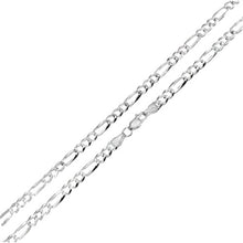 Load image into Gallery viewer, Sterling Silver Diamond Cut Figaro 120-4.9mm Chain or Bracelet