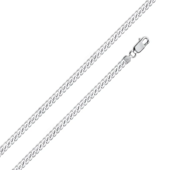 Sterling Silver Miami Cuban 120-3.7mm Chain