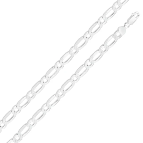 Sterling Silver Figaro 5.7mm Chain