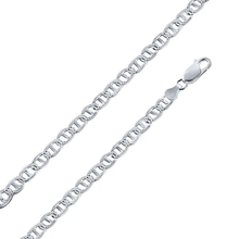 Load image into Gallery viewer, Sterling Silver Flat Marina One Sided 100-4.4mm Diamond Cut Chain