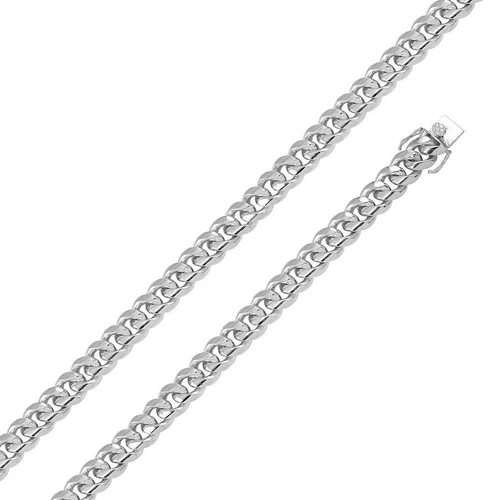 Sterling Silver Miami Cuban 250-9mm box-lock Chain