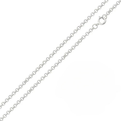Pack of 6 Sterling Silver High Polished Round Rolo 1.5mm-020 Chain