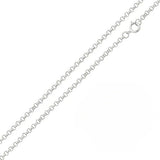 Pack of 6 Sterling Silver High Polished Round Rolo 1.5mm-020 Chain