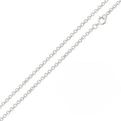 Pack of 6 Sterling Silver High Polished Round Rolo 1.5mm-020 Chain