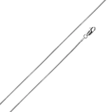 Sterling Silver High Polished Eight Sided Snake 1mm-025 Chain