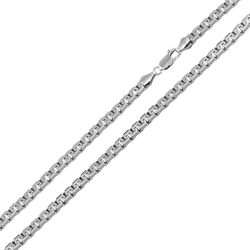 Sterling Silver Greek Box Diamond Cut 250-4mm Chains