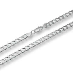 Sterling Silver Square Curb Diamond Cut Ten Sided 180 Chain Or Bracelet