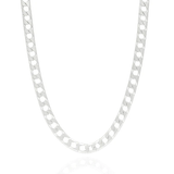 Sterling Silver Square Curb Diamond Cut Ten Sided 250 Chain Or Bracelet